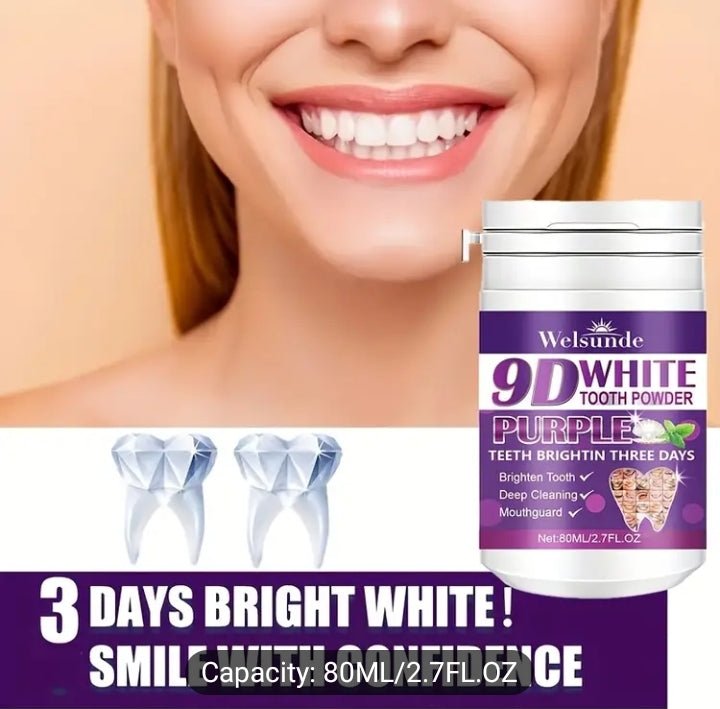 9D Tooth Whitening Powder | Safe & Fast - Acting Teeth Whitening Solution" - My Store