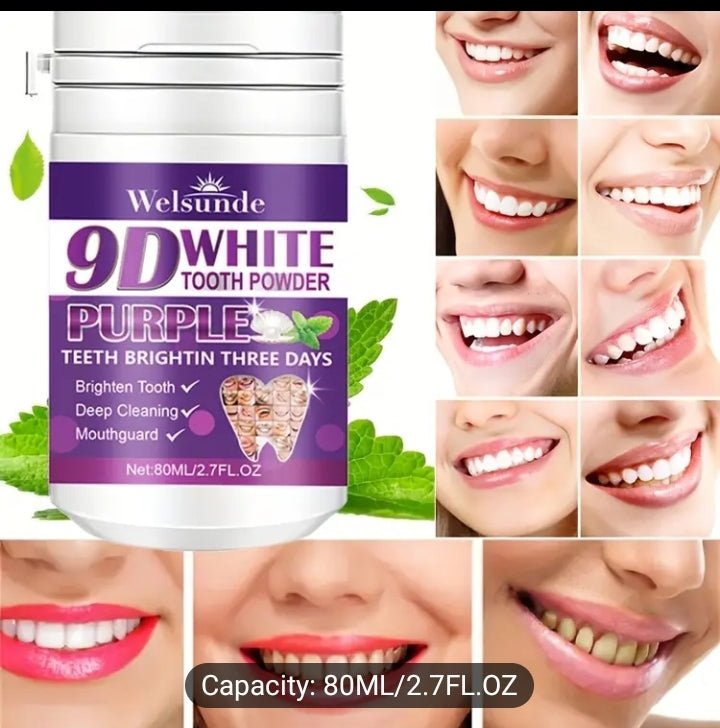 9D Tooth Whitening Powder | Safe & Fast - Acting Teeth Whitening Solution" - My Store