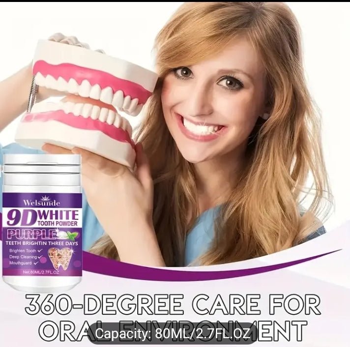 9D Tooth Whitening Powder | Safe & Fast - Acting Teeth Whitening Solution" - My Store