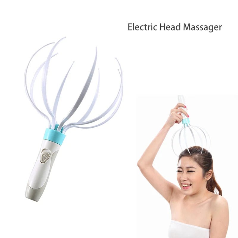 Head Massager Scalp Vibration Massage Eight Claw Electric Household Massager Head Masager Body Care - My Store