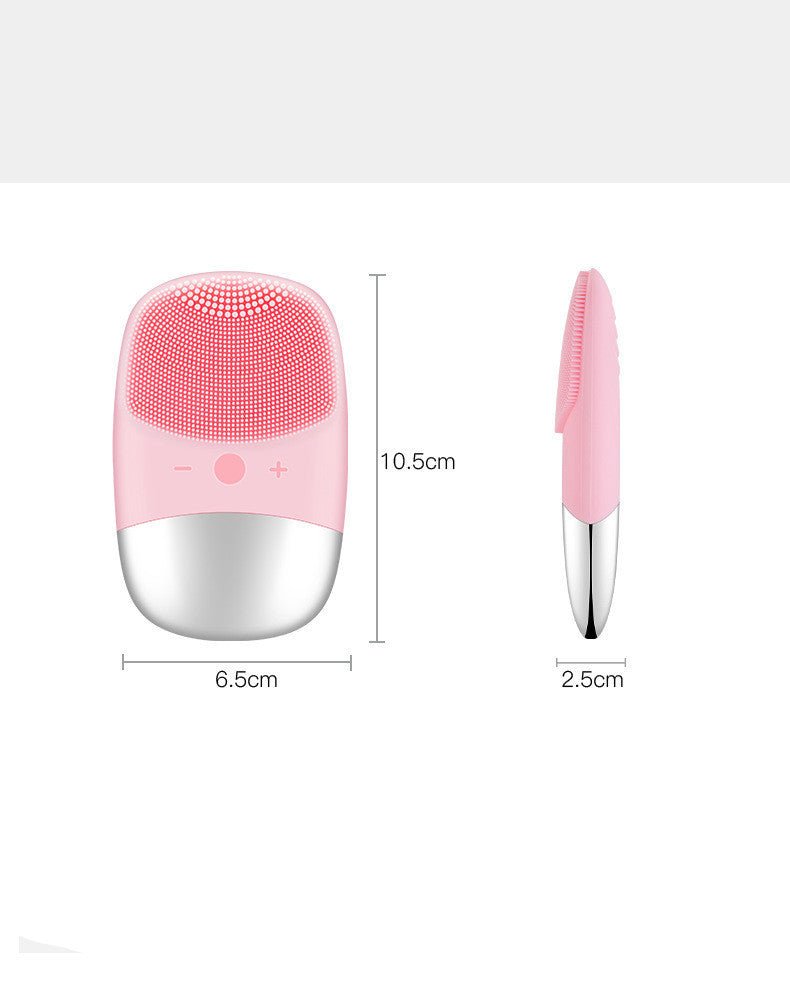 Mini Silicone Electric Face Cleansing Brush Electric Facial Cleanser Facial Cleansing Brush Skin Massager Skin Care Tools - My Store