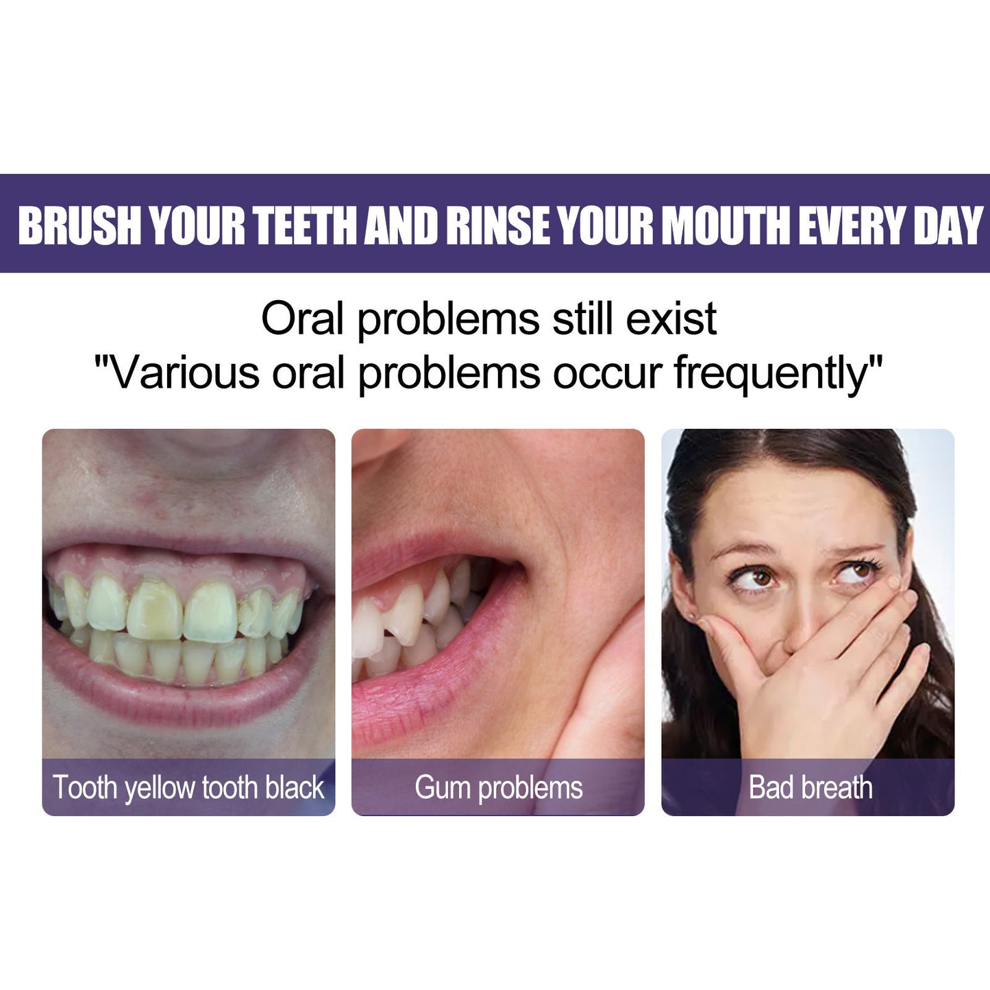 Teeth Whitening Purple Toothpaste Deep Cleaning - My Store