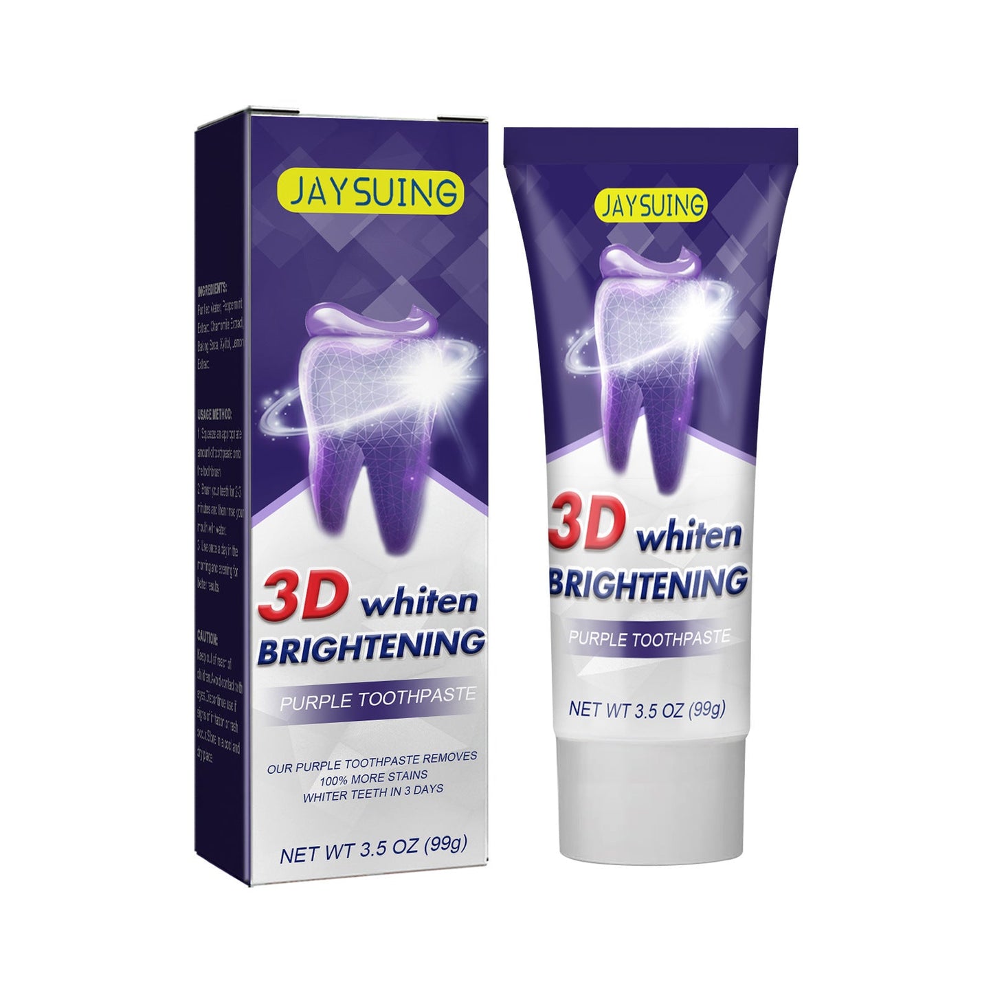 Teeth Whitening Purple Toothpaste Deep Cleaning - My Store